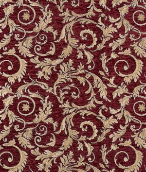 Kaslen Saxon 4678 Crimson Fabric