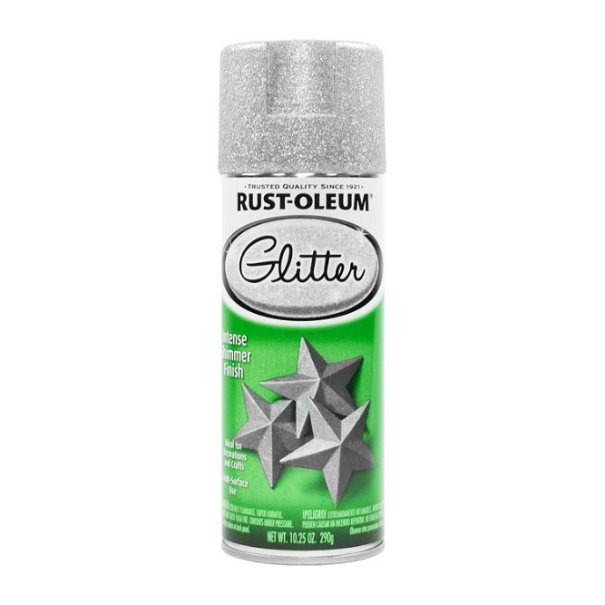 Rust-Oleum Glitter Spray Silver