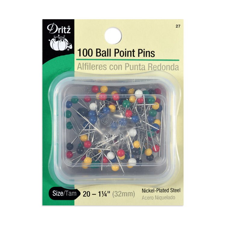 Dritz 100 Ball Point Pins - Size 20