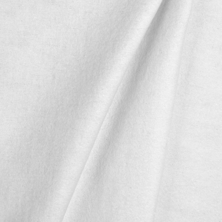 Hanes Heavy Flannel White Drapery Interlining Fabric | OnlineFabricStore