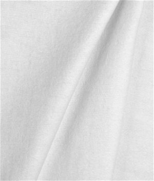 Hanes White Heavy Flannel Drapery Lining Fabric