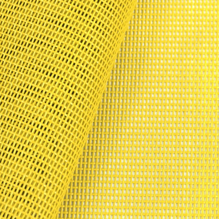 Phifertex Standard Solids Lemon Yellow Outdoor Vinyl Mesh Fabric