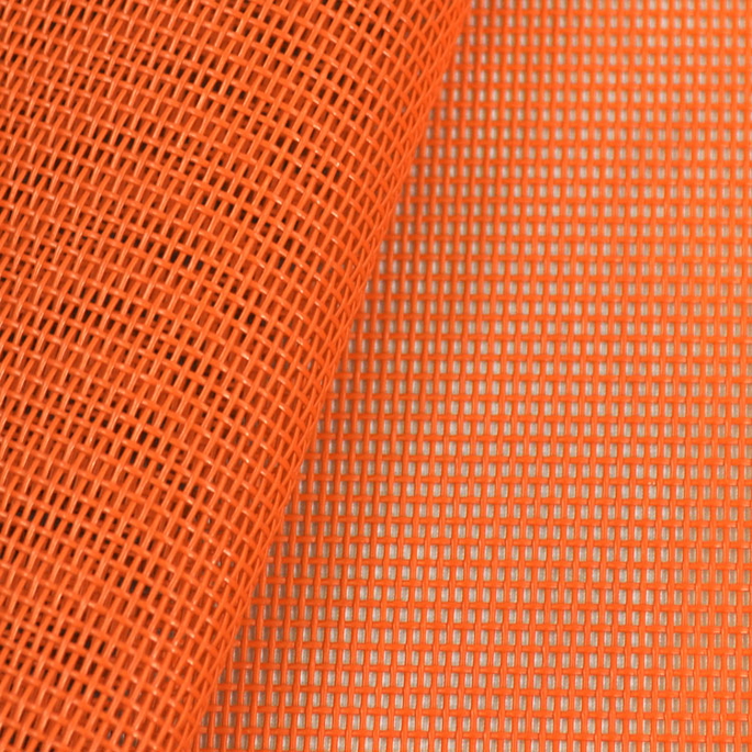 Phifertex Standard Solids Orange Outdoor Vinyl Mesh Fabric image 1 of 1