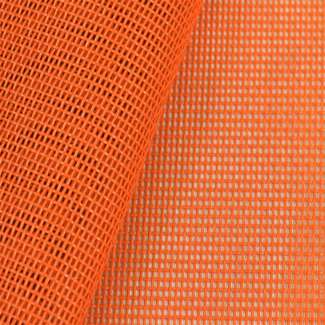 Phifertex Standard Solids Orange Outdoor Vinyl Mesh Fabric