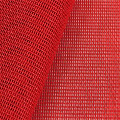 Standard Solids Red Outdoor Vinyl Mesh Fabric