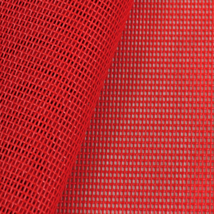 Phifertex Standard Solids Red Outdoor Vinyl Mesh Fabric
