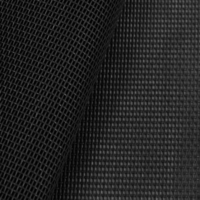 Phifertex Standard Solids Black Outdoor Vinyl Mesh Fabric