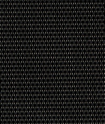 Phifertex Wicker Weaves Cane Matte Black Outdoor Vinyl Mesh Fabric