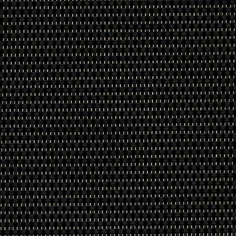 Phifertex Wicker Weaves Cane Matte Black Outdoor Vinyl Mesh Fabric