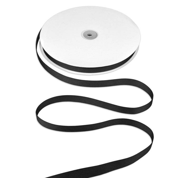 5/8" Black Grosgrain Ribbon - 100 Yards