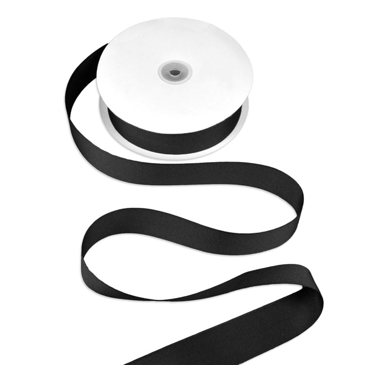 1-1/2" Black Grosgrain Ribbon - 50 Yards