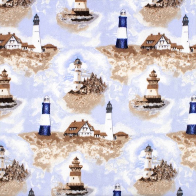 Lighthouses WinterFleece Fabric