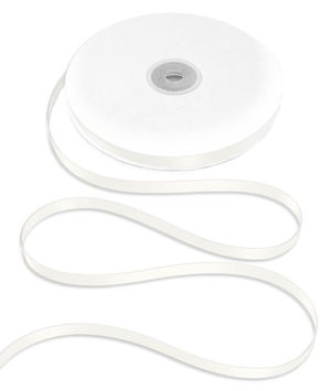 3/8 inch Ivory Double Face Satin Ribbon - 50 Yards