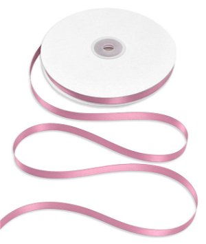 3/8 inch Pink Double Face Satin Ribbon - 50 Yards