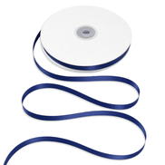 3/8" Navy Blue Double Face Satin Ribbon - 50 Yards