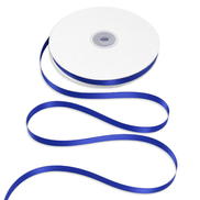 3/8" Royal Blue Double Face Satin Ribbon - 50 Yards