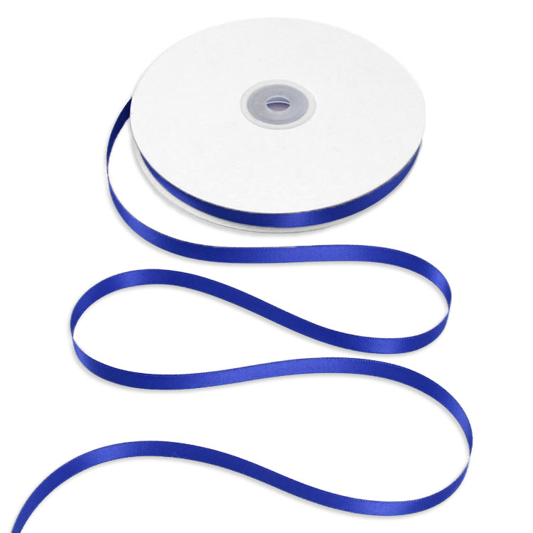 3/8" Royal Blue Double Face Satin Ribbon - 50 Yards