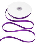 3/8" Purple Double Face Satin Ribbon - 50 Yards