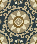 Kravet 31969.516 Exotic Suzani Sapphire Fabric
