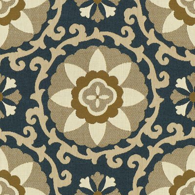 Kravet 31969.516 Exotic Suzani Sapphire Fabric