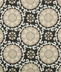 Kravet Exotic Suzani Coal Fabric