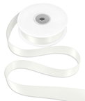 7/8" Ivory Double Face Satin Ribbon - 25 Yards