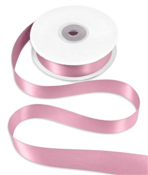7/8 inch Pink Double Face Satin Ribbon - 25 Yards