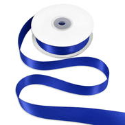 7/8" Royal Blue Double Face Satin Ribbon - 25 Yards