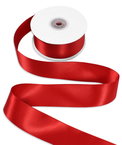 1-1/2" Red Double Face Satin Ribbon - 25 Yards