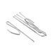 3" Traverse Pleater Hooks (4 Ends) - 10 Pack