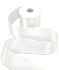 2-1/2" Ivory Double Face Satin Ribbon - 25 Yards