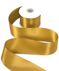 2-1/2" Gold Double Face Satin Ribbon - 25 Yards