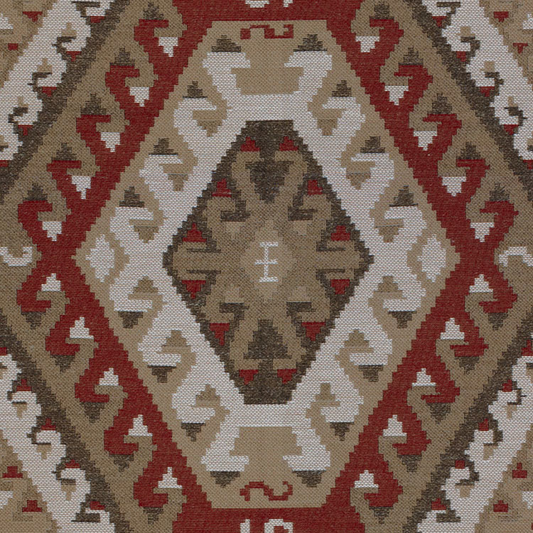 Kravet 32347.619 Rustic Kilim Sundried Red Fabric