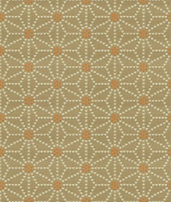 Kravet 32849.1216 Japonica Mandarin Dot Fabric