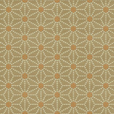 Kravet 32849.1216 Japonica Mandarin Dot Fabric