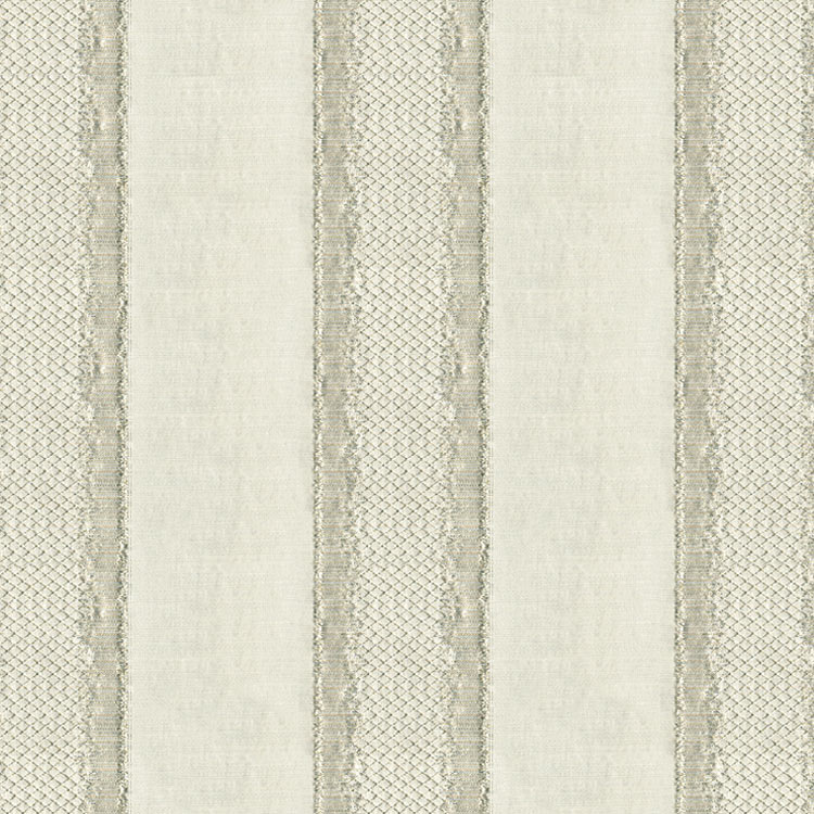 Kravet 33279.11 Gilded Stripe Platinum Fabric