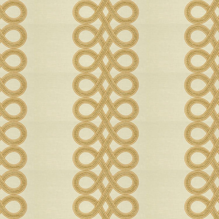 Kravet 33543.116 The Twist White Gold Fabric