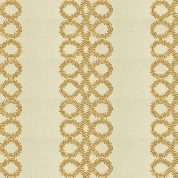 Kravet 33543.116 The Twist White Gold Fabric