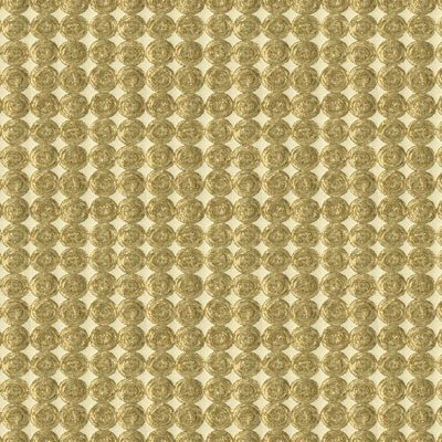 Kravet 33557.4 Rare Coin White Gold Fabric