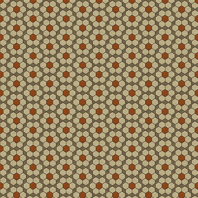 Kravet 33943.612 Bursa Mosaic Tigerlilly Fabric