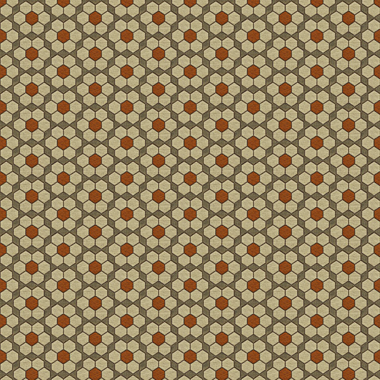 Kravet 33943.612 Bursa Mosaic Tigerlilly Fabric