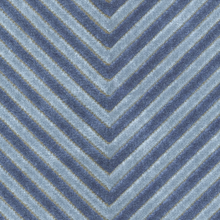 Kravet 34272.515 Zig and Zag Indigo Fabric