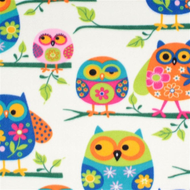 Owls WinterFleece Fabric