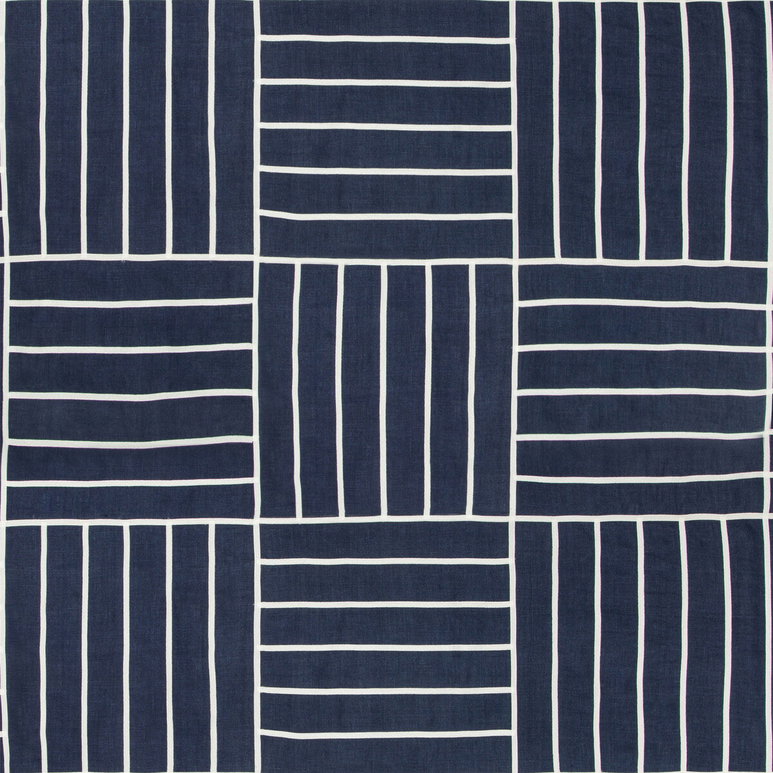 Kravet Local Grid Indigo Fabric