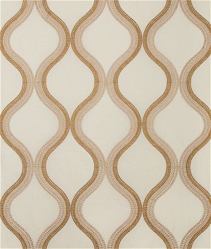 Kravet Wandering Ivory/Gold Fabric