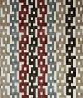 Kravet Chain Velvet Paprika/Grey Fabric