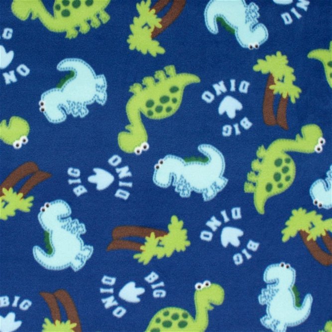 Big Dino WinterFleece Fabric