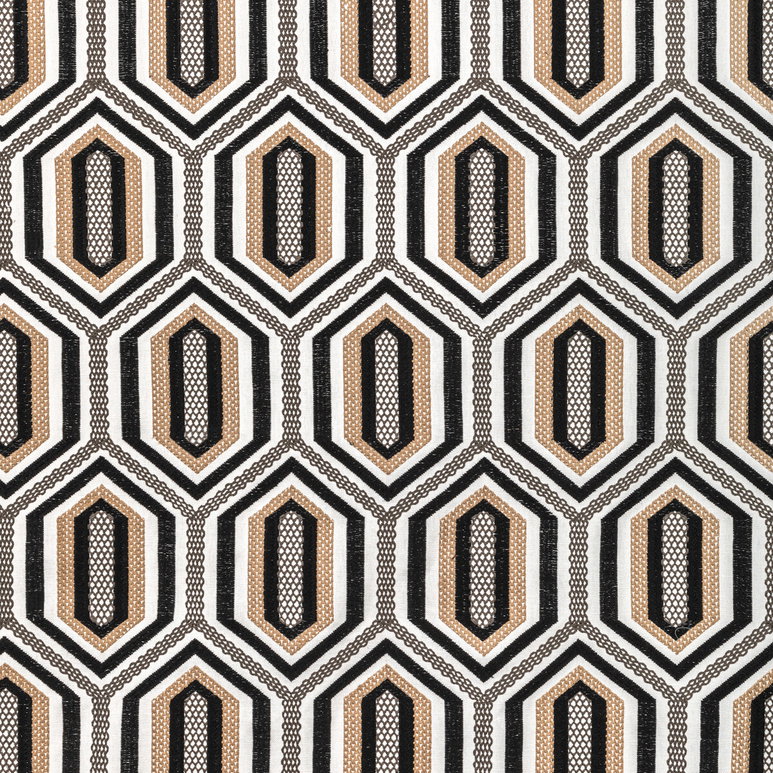 Kravet Kaleidoscope Emb Onyx Fabric