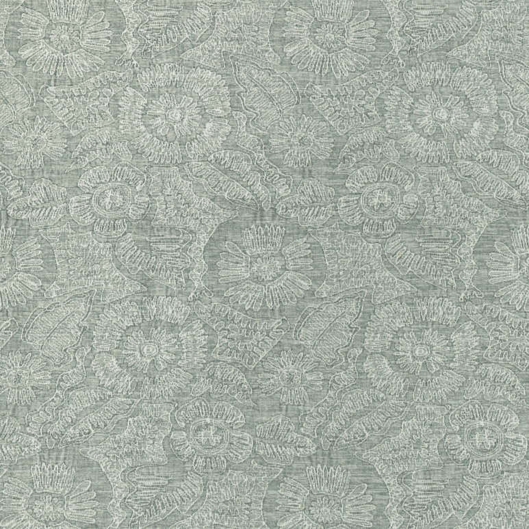Kravet Chenille Bloom Seaglass Fabric