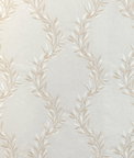Kravet Leaf Frame Ivory Fabric